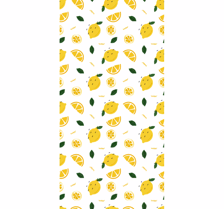Store enrouleur fruits et légumes motif tranche de citron - TenStickers