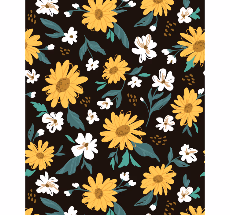 Stores enrouleurs fleurs et plantes motif botanique vivant - TenStickers