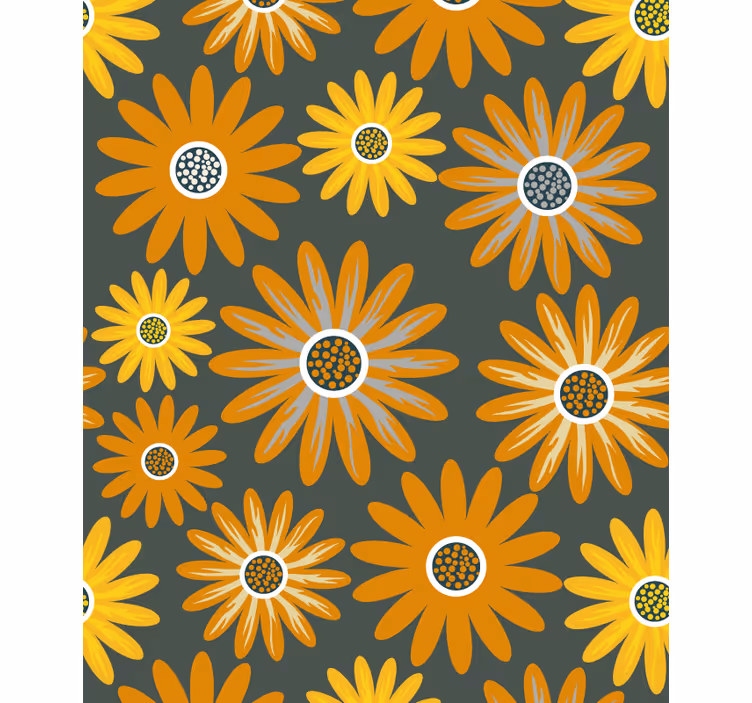 Stores enrouleurs fleurs et plantes arrangement joyeux - TenStickers