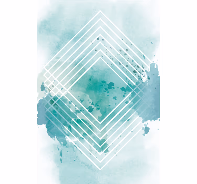 Store enrouleur moderne motif géométrique à l'aquarelle - TenStickers