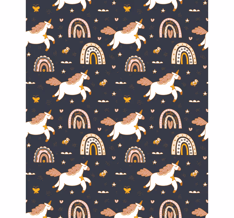 Store enrouleur pour chambre enfant motif licorne charmant - TenStickers