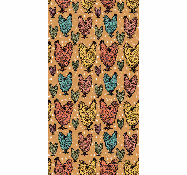 Store enrouleur animaux motif de coq vibrant - TenStickers