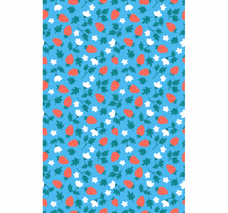 Store enrouleur fruits et légumes motif fraises fraîches - TenStickers
