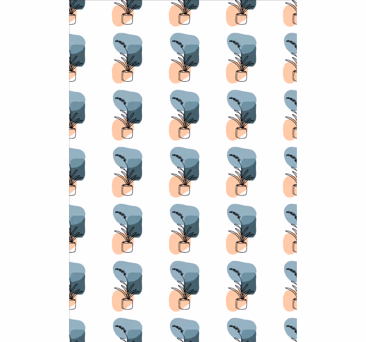 Store enrouleur motif fleur design orchidées minimaliste - TenStickers