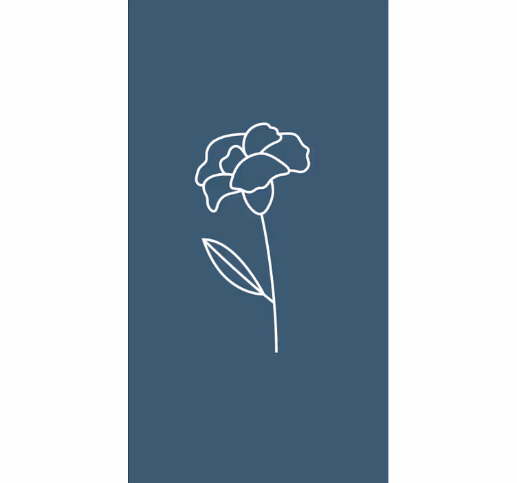 Stores enrouleurs fleurs et plantes contour unique - TenStickers
