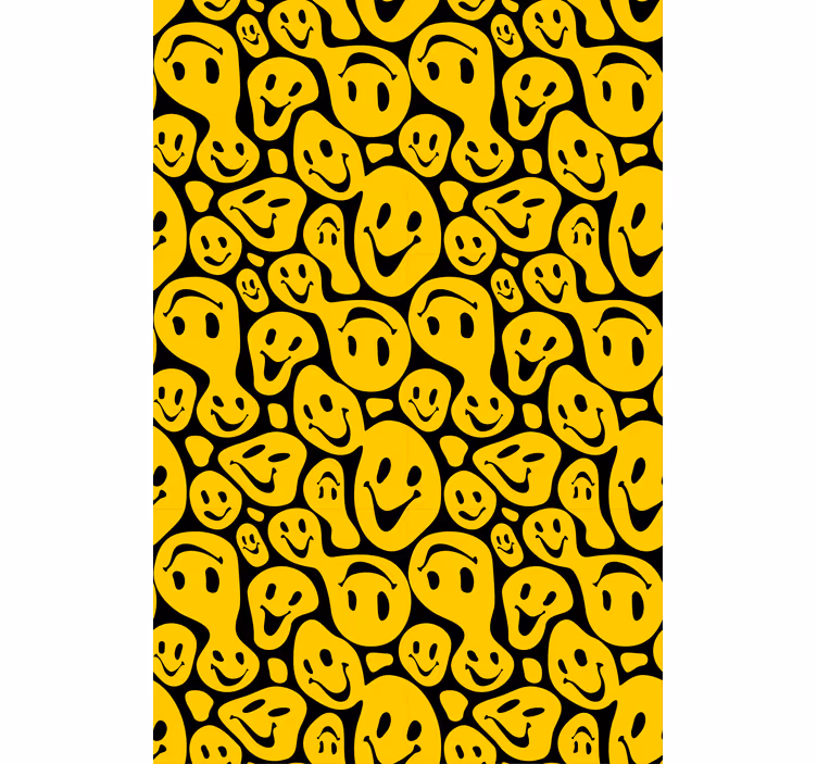 Store enrouleur amusant motif de visage souriant - TenStickers