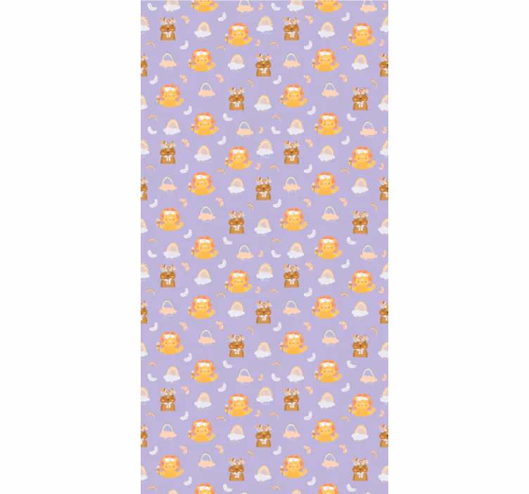 Store enrouleur pour chambre enfant animaux et arc-en-ciel - TenStickers