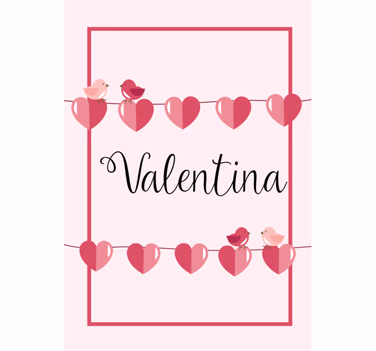 Store enrouleur pour chambre ado amour coeurs et nom - TenStickers