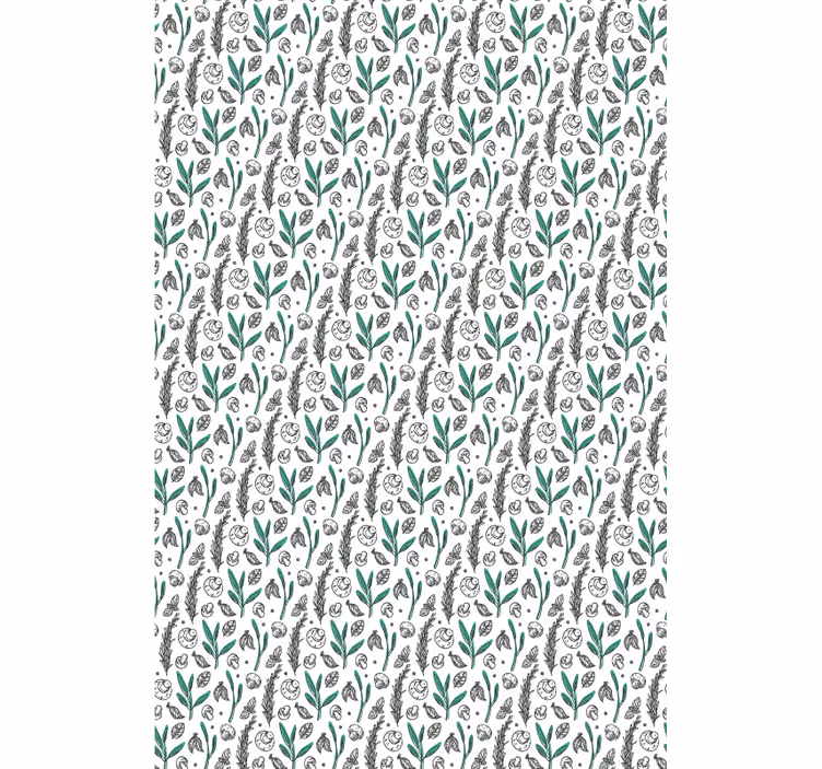 Stores enrouleurs fleurs et plantes motif floral subtil - TenStickers