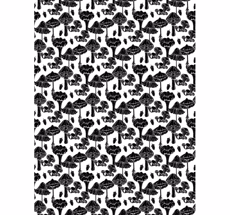 Stores enrouleurs fleurs et plantes motif champignon - TenStickers