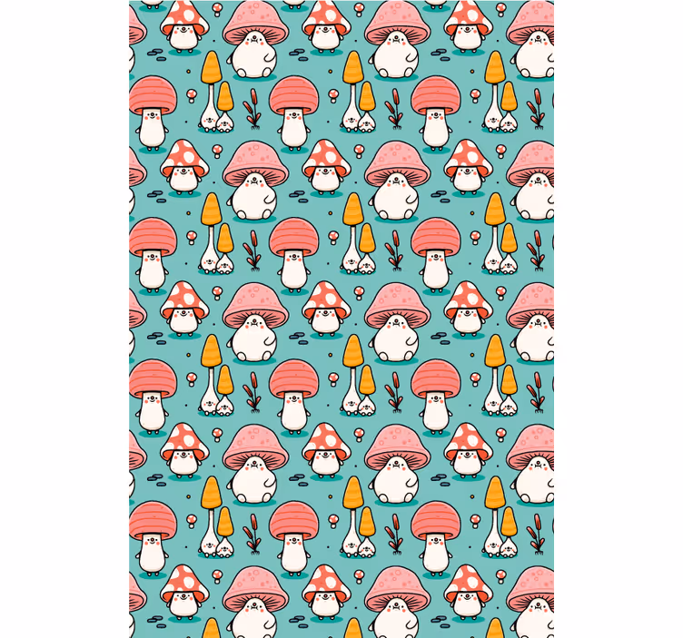 Store enrouleur pour chambre enfant personnages champignons - TenStickers