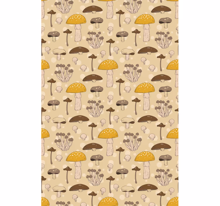 Stores enrouleurs fleurs et plantes motif jardin champignon - TenStickers