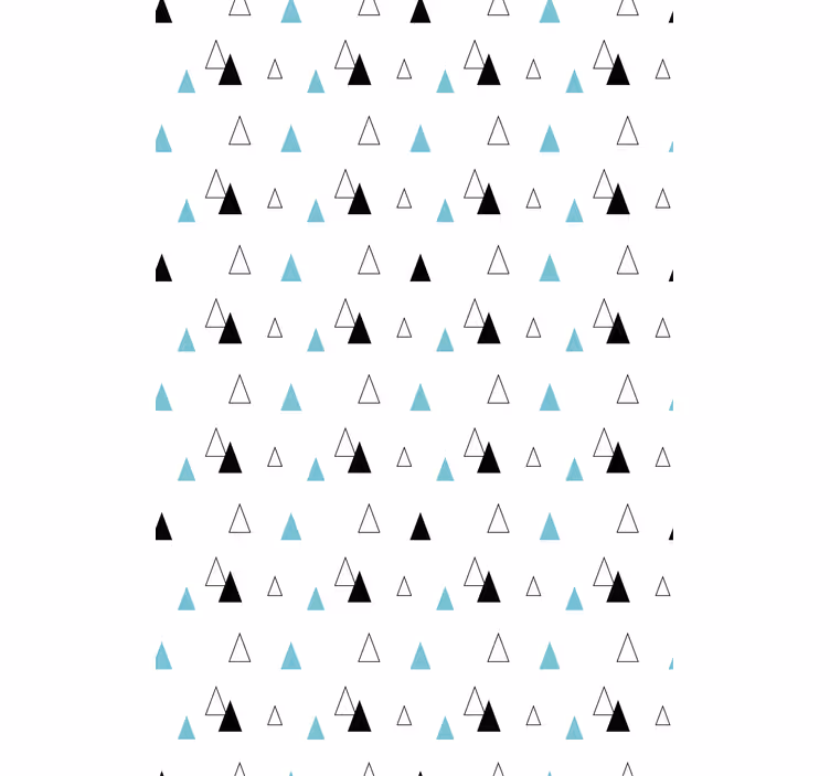 Store enrouleur scandinave motif triangulaire minimaliste - TenStickers