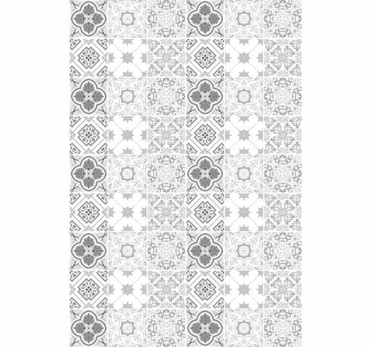 Store enrouleur amusant carreaux à motifs géométriques - TenStickers