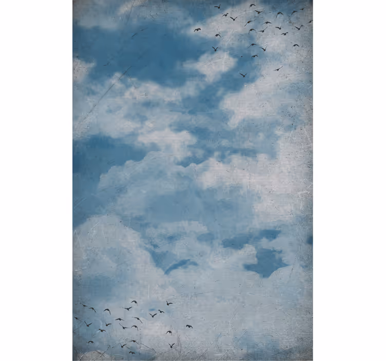 Stores nuages Peinture de style vintage - TenStickers