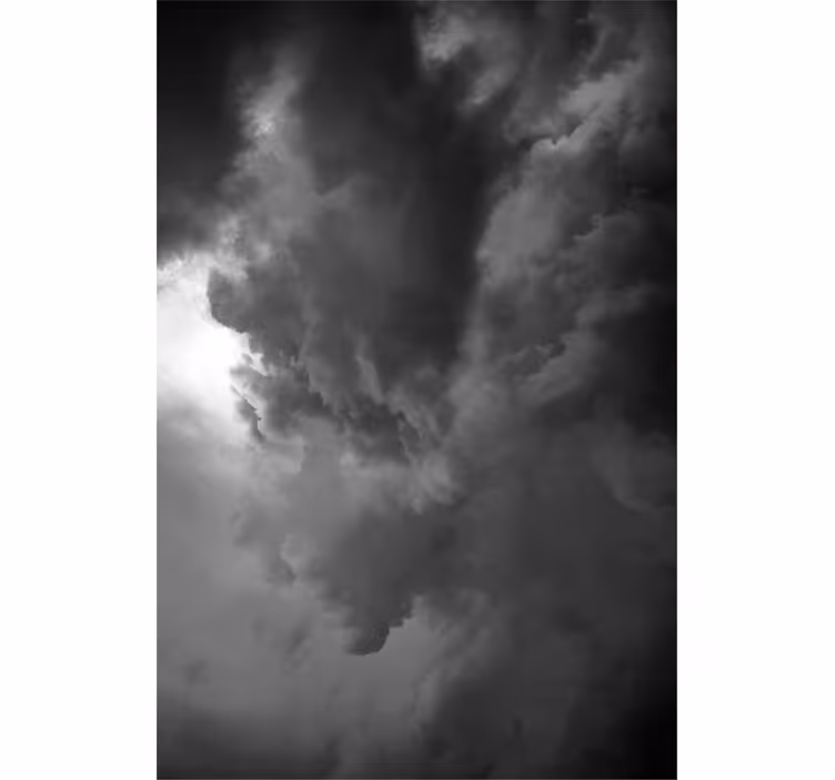 Store enrouleur nuage formation d'une tempête spectaculaire - TenStickers