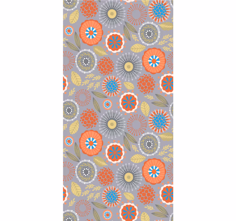Stores enrouleurs fleurs et plantes motif floral lumineux - TenStickers