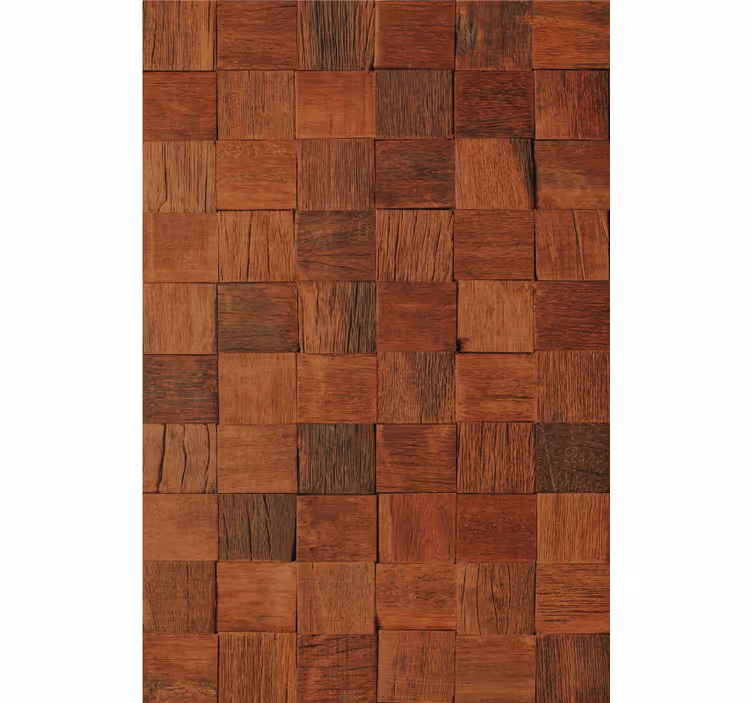 Store enrouleur textures et motifs panneaux de bois équarris - TenStickers