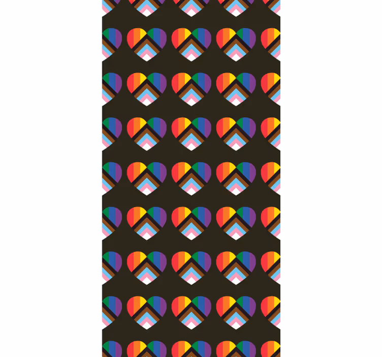 Store enrouleur amusant motif de coeur vibrant - TenStickers