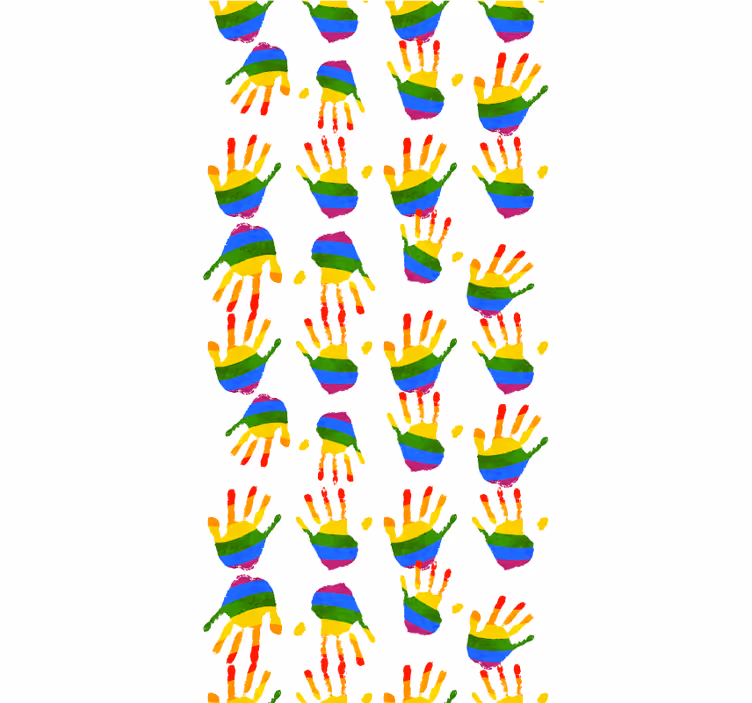 Store enrouleur original motif empreintes colorées - TenStickers