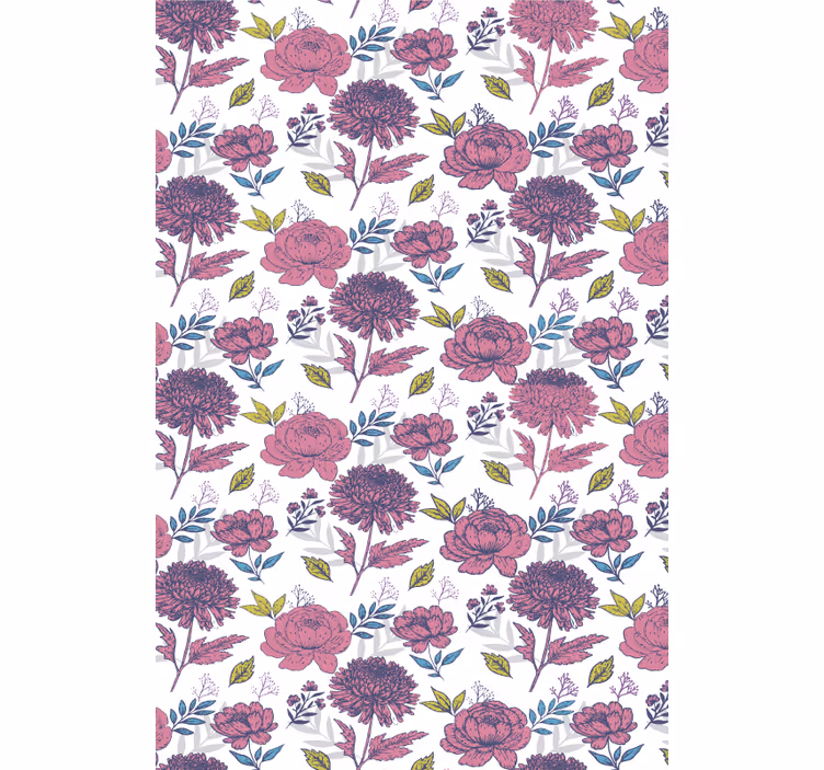 Stores enrouleurs fleurs et plantes thème floral en fleurs - TenStickers