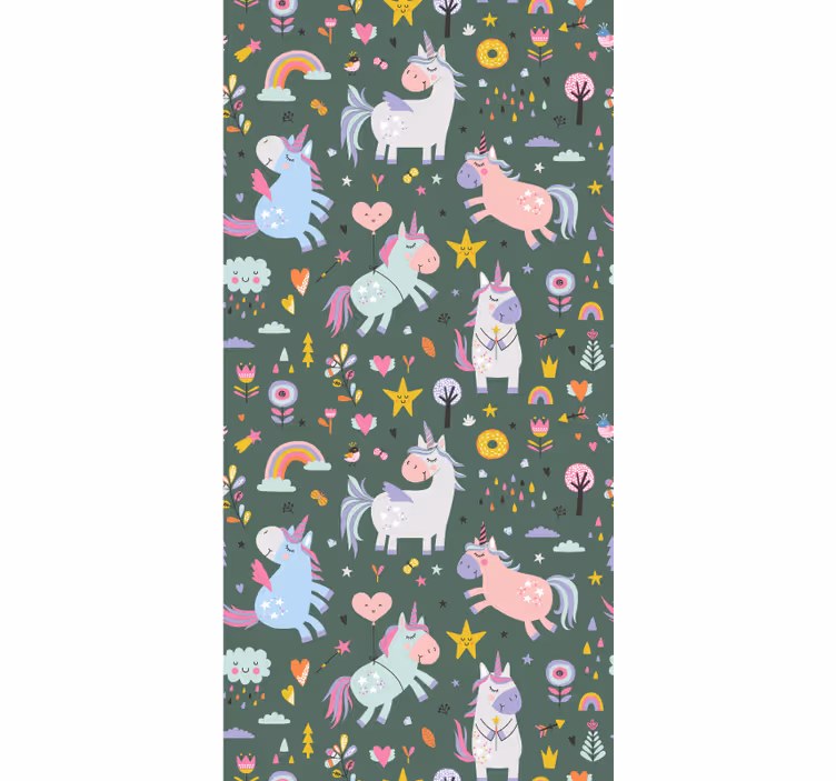 Store enrouleur animaux motifs de licornes fantastiques - TenStickers