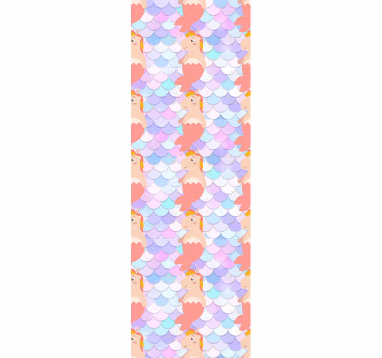 Store enrouleur pour chambre enfant motif de sirène licorne - TenStickers