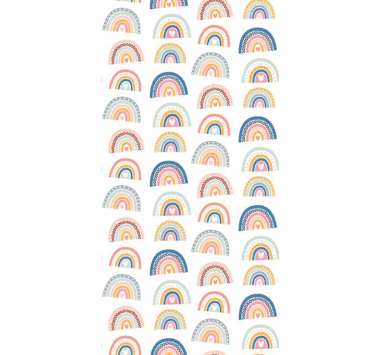 Store enrouleur pour chambre enfant arc-en-ciel cœur coloré - TenStickers