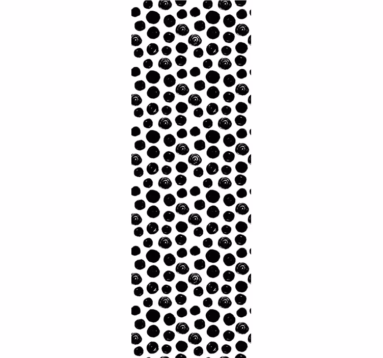 Store enrouleur textures et motifs motifs noirs à pois - TenStickers