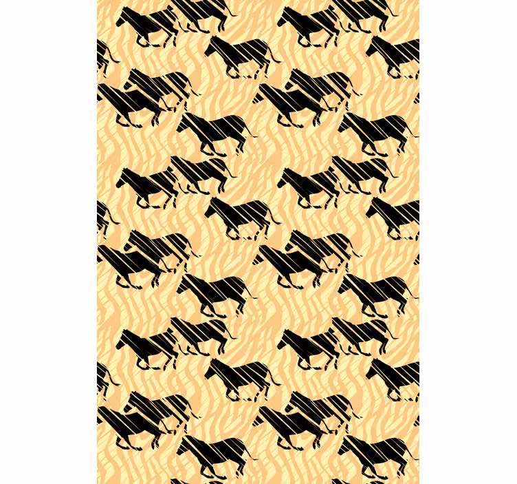 Store enrouleur animaux motif de cheval stylisé - TenStickers