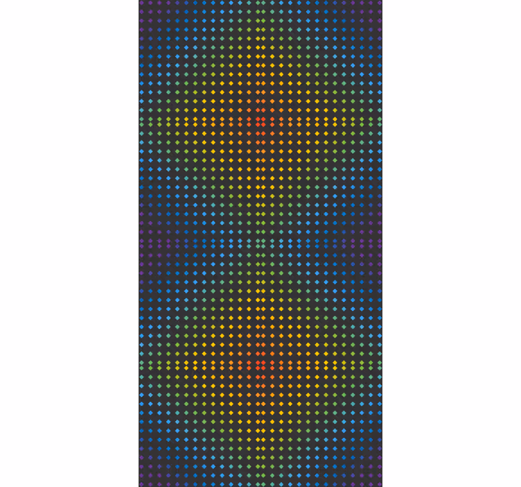 Stores fond mosaïque avec couleurs arc-en-ciel - TenStickers