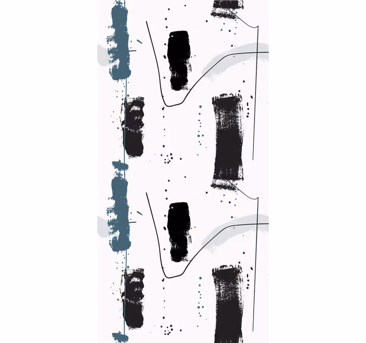Store enrouleur moderne design de coups de pinceau abstraits - TenStickers