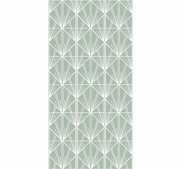 Store enrouleur bureau motif de feuille géométrique - TenStickers