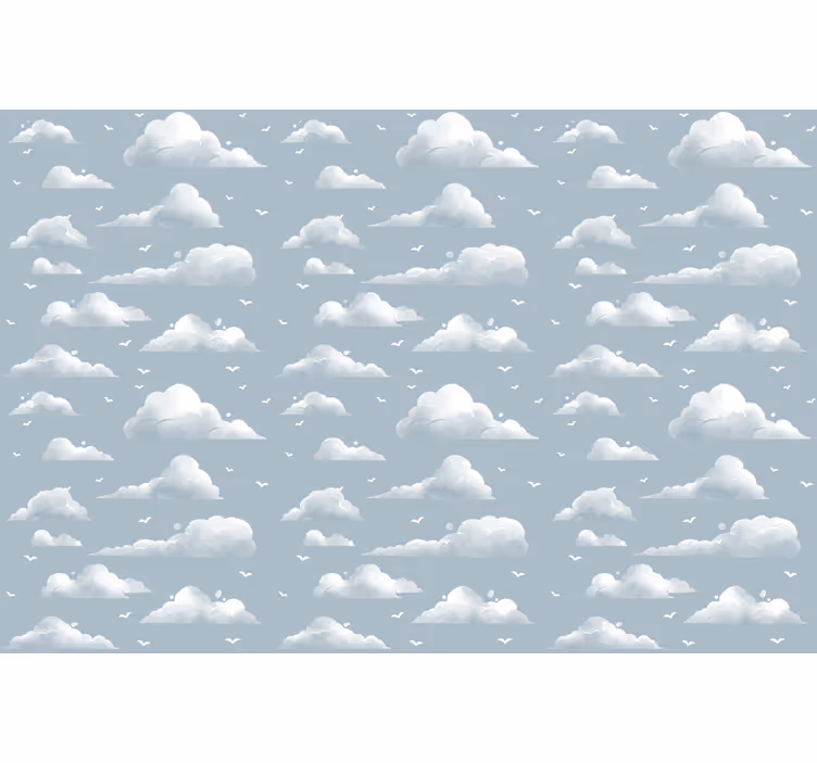Store enrouleur nuage motif gris duveteux - TenStickers
