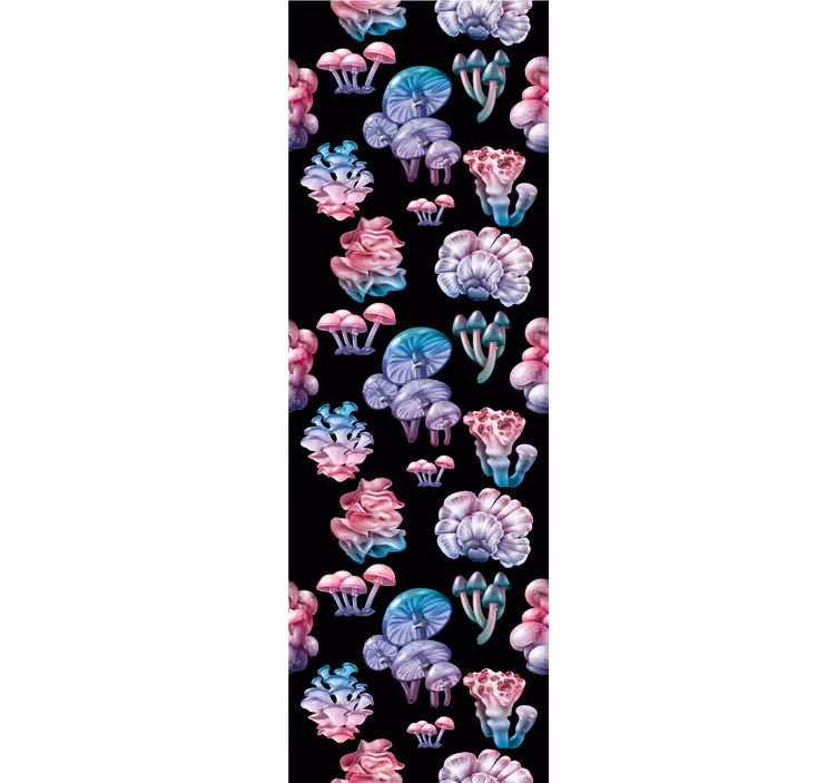 Store enrouleur autres motifs de champignons colorés - TenStickers