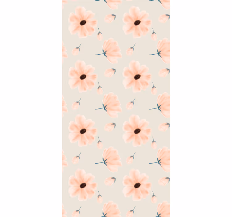 Stores enrouleurs fleurs et plantes motif floral pastel - TenStickers