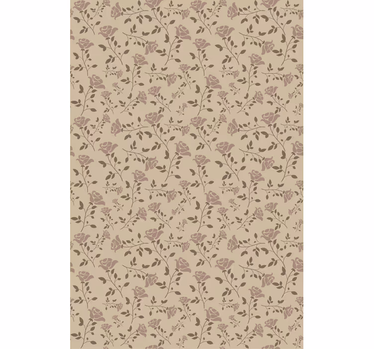 Store enrouleur motif fleur détails botaniques subtils - TenStickers