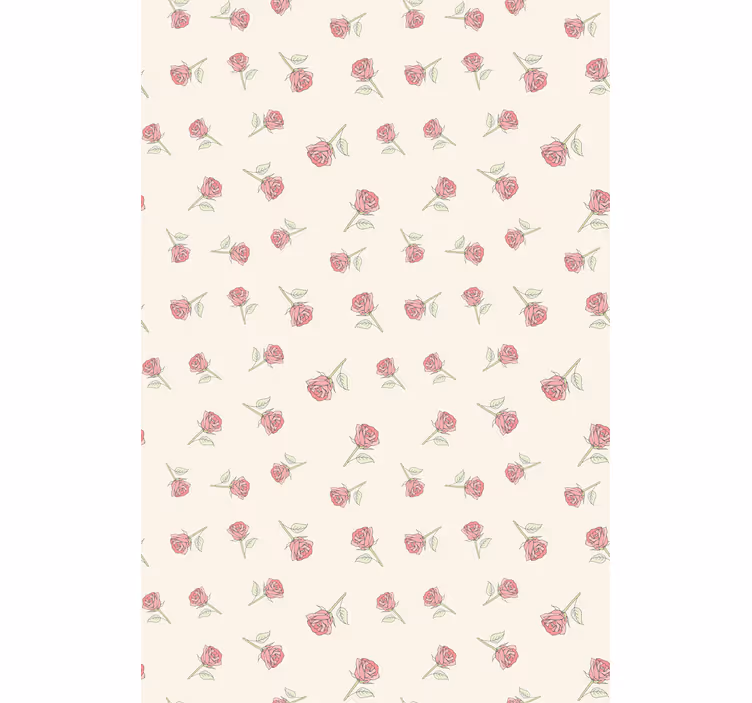 Stores enrouleurs fleurs et plantes motif de rose douce - TenStickers