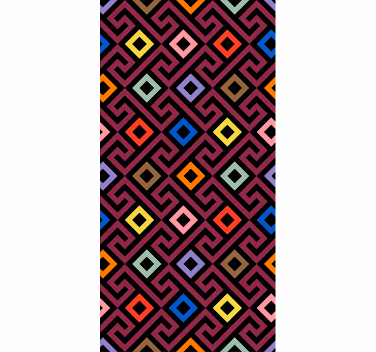 Store enrouleur original motif diamant géométrique - TenStickers