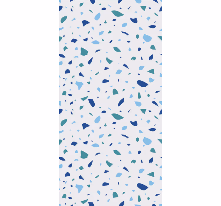 Store enrouleur textures et motifs effet terrazzo bleu - TenStickers