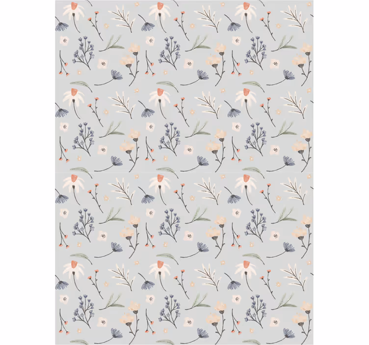 Store enrouleur motif fleur éléments délicats - TenStickers