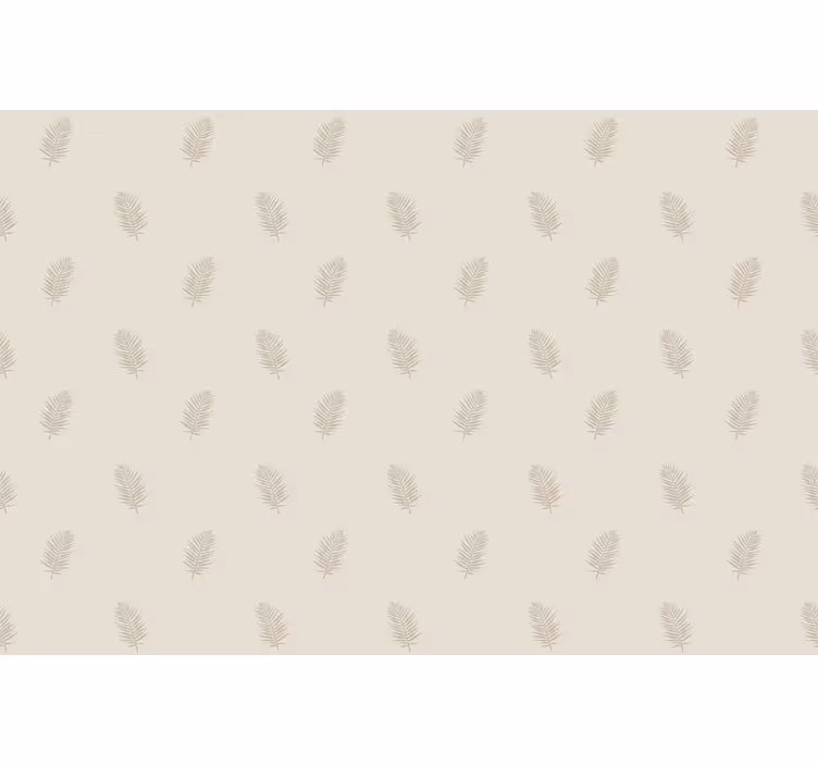 Stores enrouleurs fleurs et plantes motif de feuilles beiges - TenStickers
