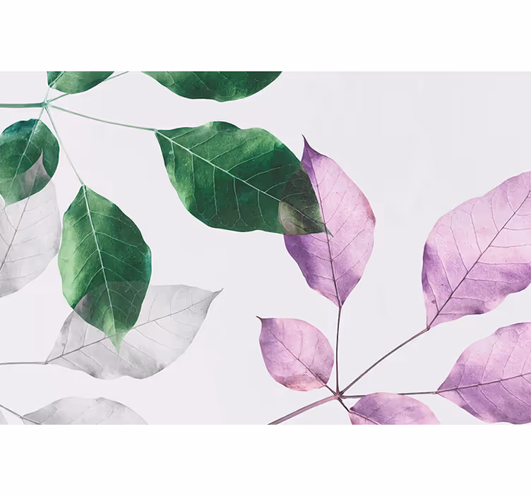 Store enrouleur fleurs et de plantes motifs feuillus - TenStickers