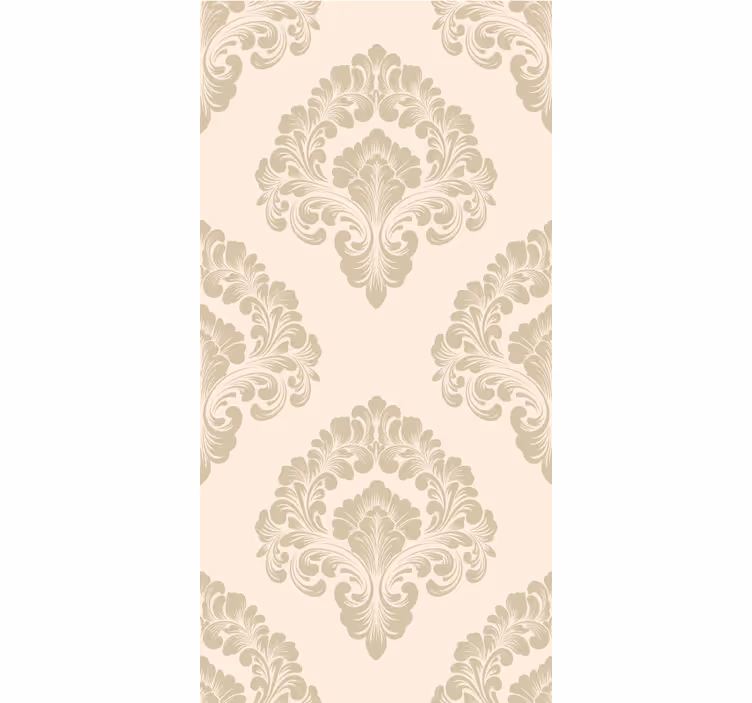 Store enrouleur élégant motif damassé beige - TenStickers