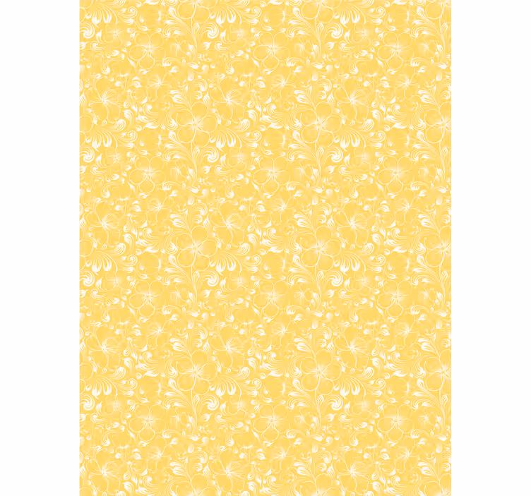 Store enrouleur motif fleur jaune délicat - TenStickers