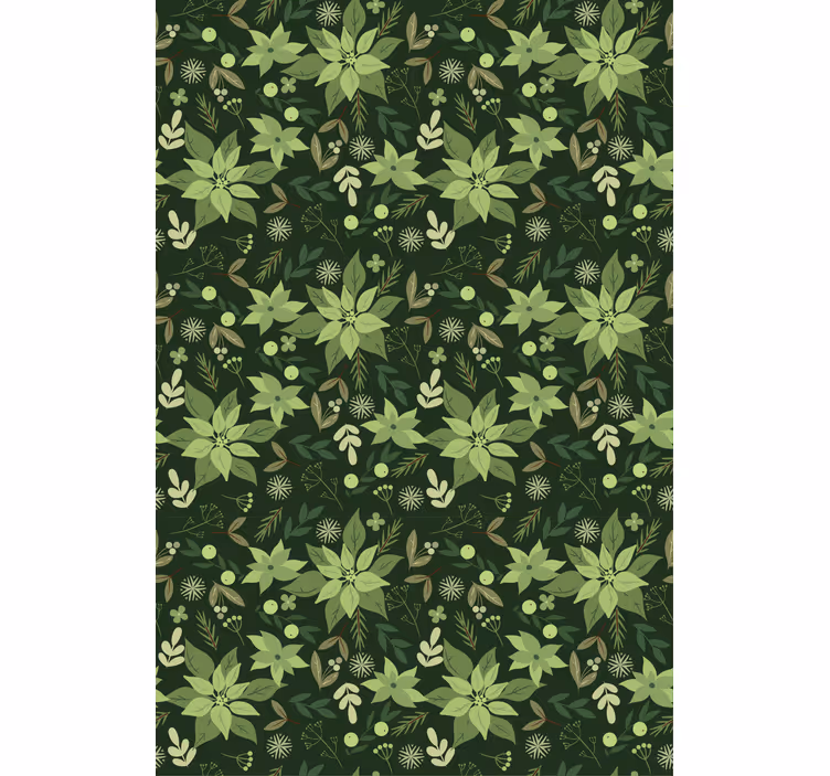 Stores enrouleurs fleurs et plantes flore verte luxuriante - TenStickers