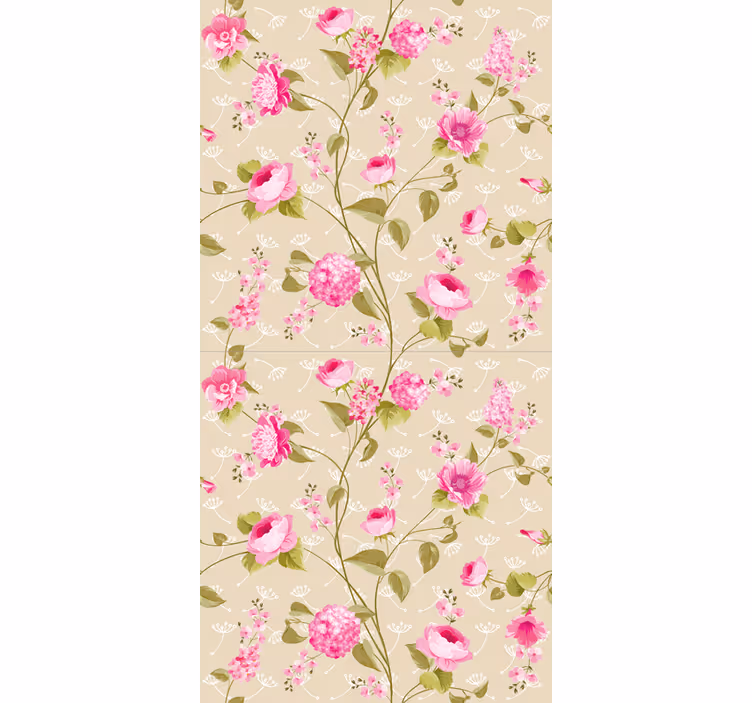 Stores fleurs Impression de fleurs vintage - TenStickers