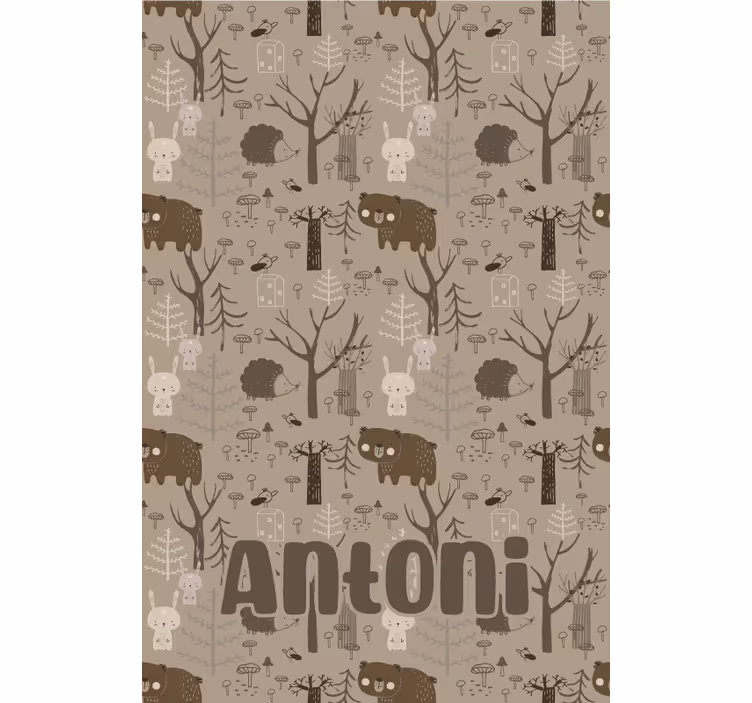 Store enrouleur pour chambre enfant thème animaux forêt - TenStickers