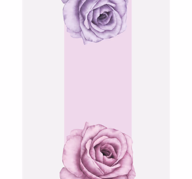 Stores enrouleurs fleurs et plantes accent de rose violette - TenStickers