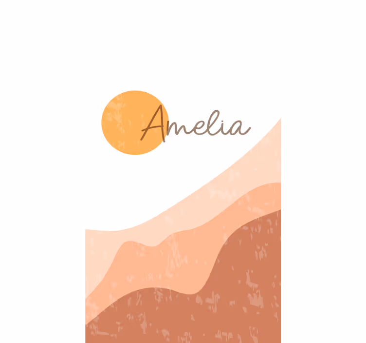 Store enrouleur moderne design de lever de soleil abstrait - TenStickers